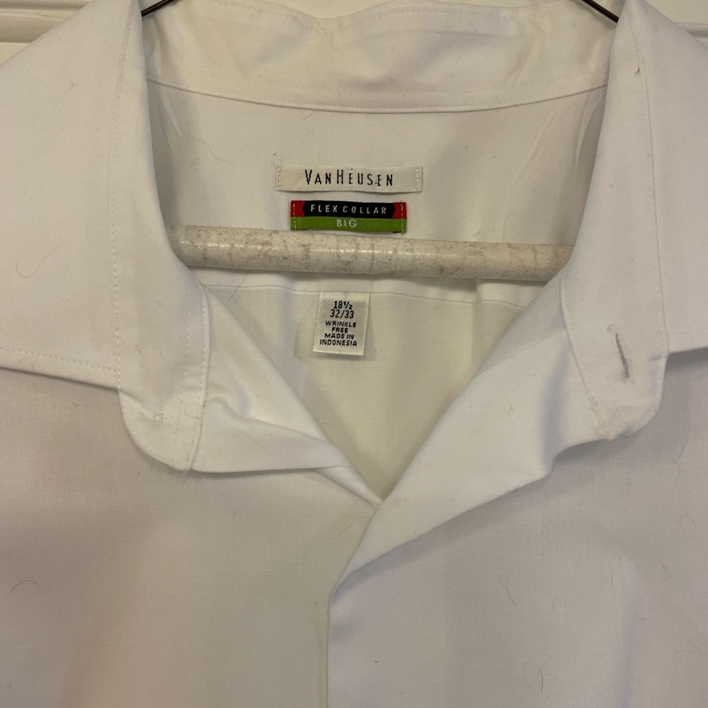 White dress button down shirt